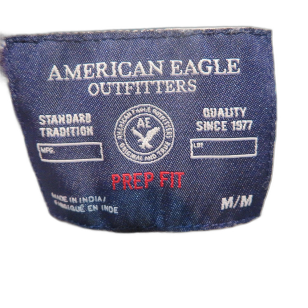 American Eagle Plaid Button Up Flannel Shirt Size M Prep - Picture 5 of 5